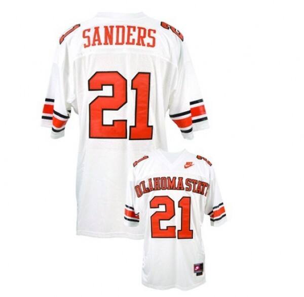 Fan Favorite Youth Oklahoma Sooners #21 Barry Sanders White Jersey