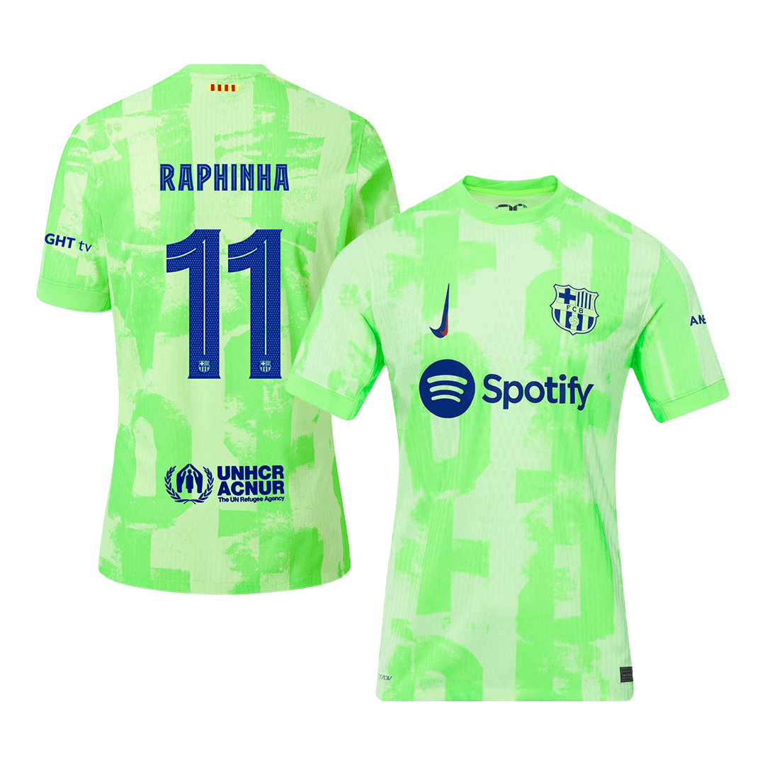 Player Version RAPHINHA #11 Barcelona Third Away Soccer Jersey 2024/25