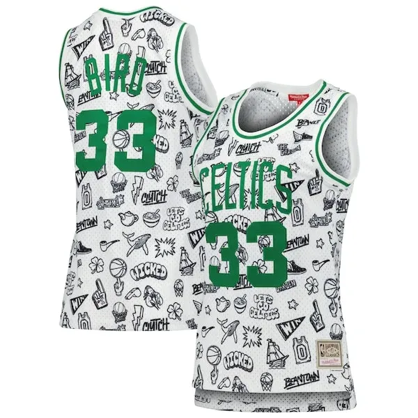 Larry Bird BOS Swingman Jersey - official NBA - White casual