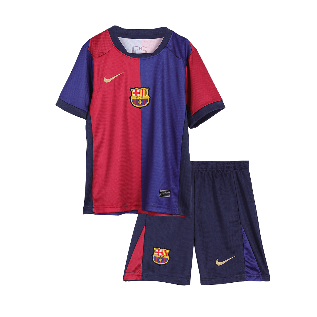Kid's Barcelona Home Soccer Jersey Kit(Jersey+Shorts) 2024/25-Spotify