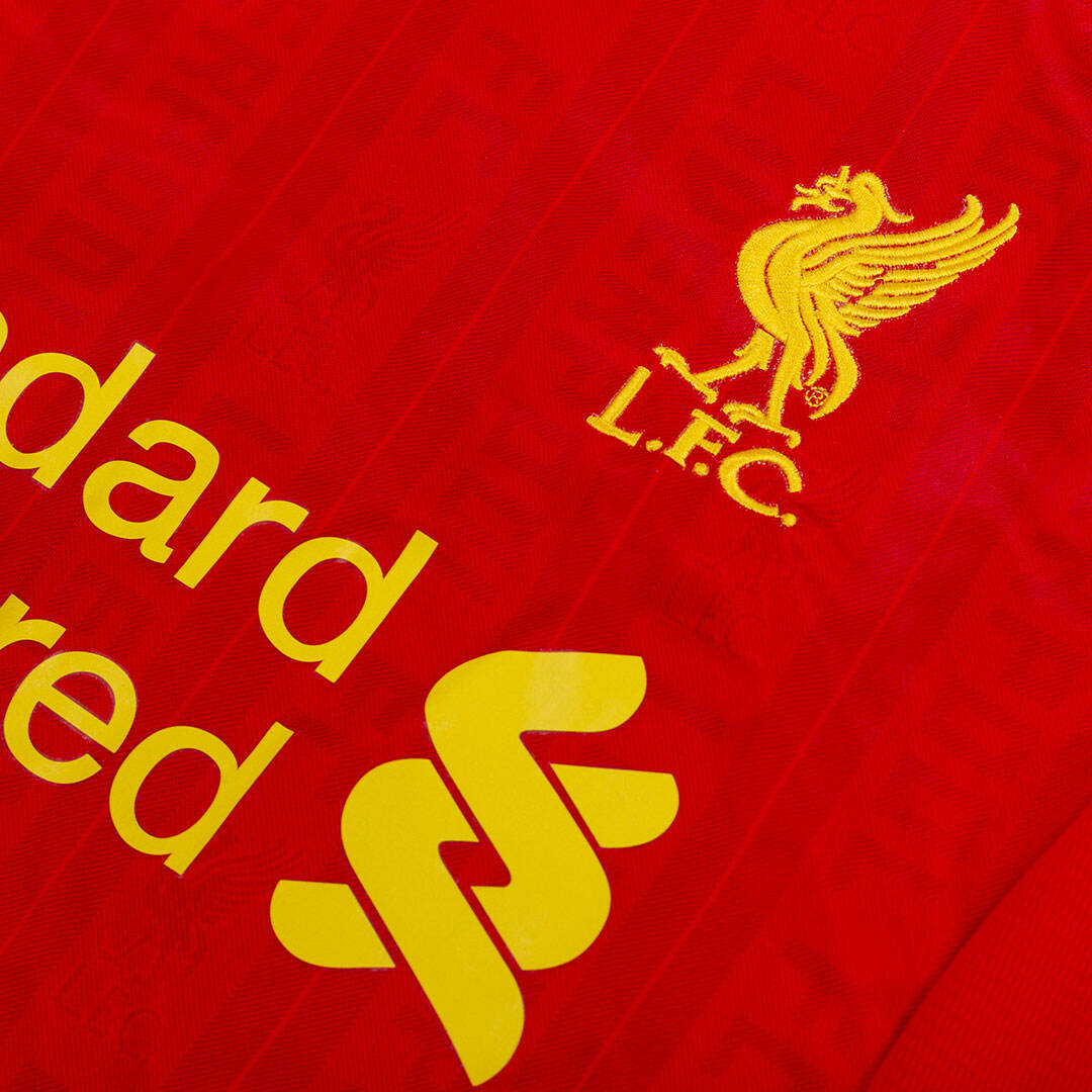 Retro 2013/14 Liverpool Home  Soccer Jersey Authentic Kit