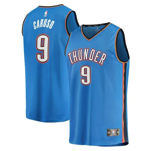 Alex Caruso OKC Replica Jersey - premium NBA - Blue NBA game-day