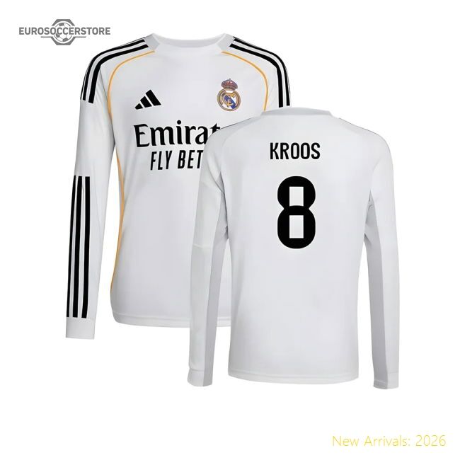 Premium Home Real Madrid Kroos Jersey 2025-2026 Durable