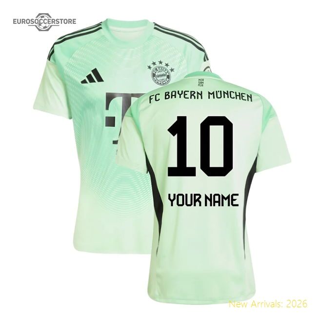 2025-2026 Bayern Munich Home Goalkeeper Shirt (glory Mint) (your Name)
