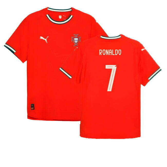 Exquisite 2025-2026 Portugal Home Authentic Jersey (Ronaldo 7) Slim Fitting