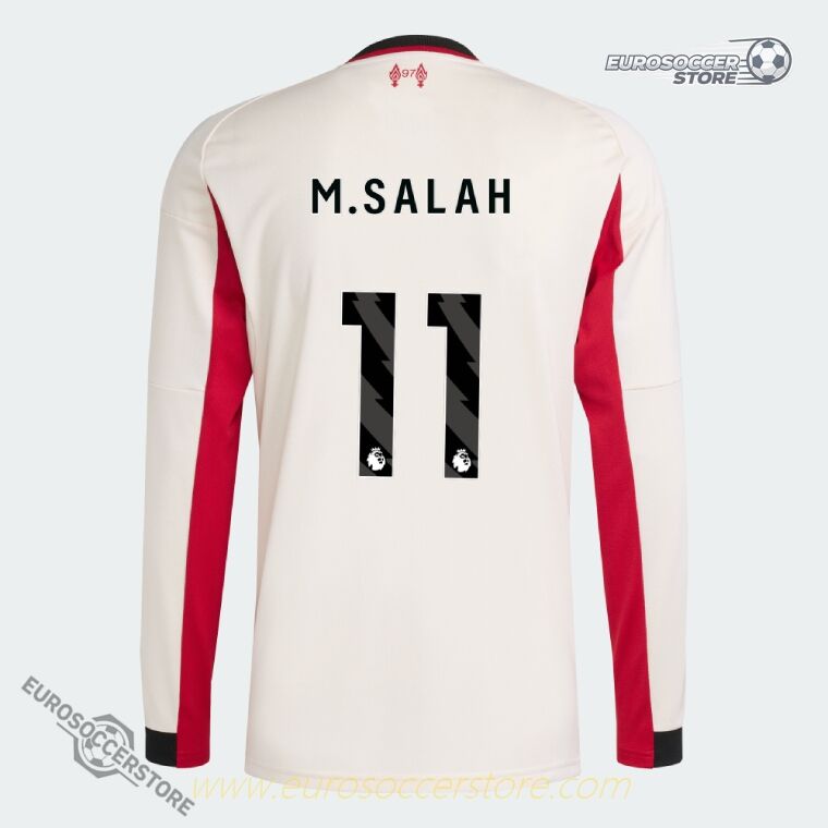 Away Long Sleeve Jersey of Liverpool: M.SALAH 11 Edition for the 25-26 Season