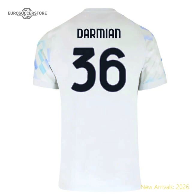 First-class 2025-2026 Inter Milan Away Shirt (darmian 36)