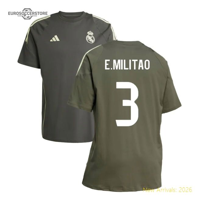 2025-2026 Real Madrid Training Tee (utility Grey) (emilitao 3)