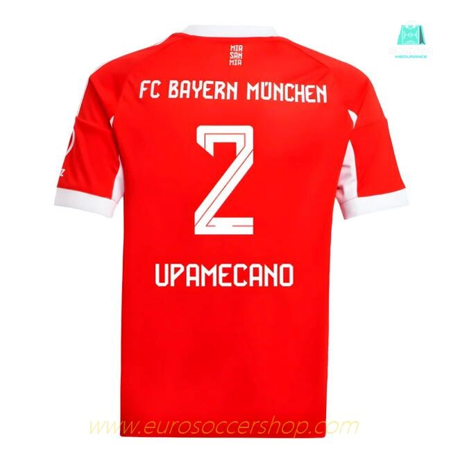 2025-2026 Bayern Munich Home Shirt (Kids) (Upamecano 2)