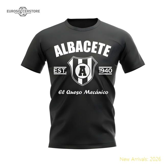 Official Premium Albacete Established Football T-Shirt (Black)