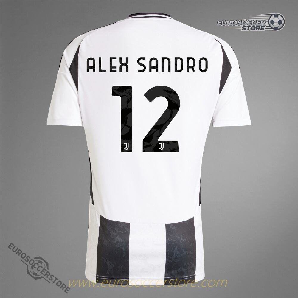 ALEX SANDRO's 2024-25 Juventus Home Jersey, Number 12