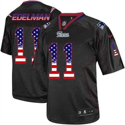 NFL Patriots #None Black None Elite Jersey NFL merchandise