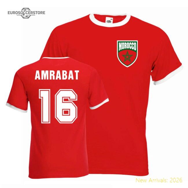 Nordin Amrabat Arab Champions Ringer Tee (red) - Affordable