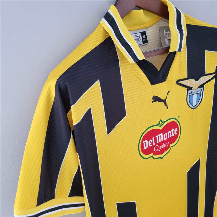 98-00 Lazio Retro Yellow Soccer Jersey Football Shirt - Official