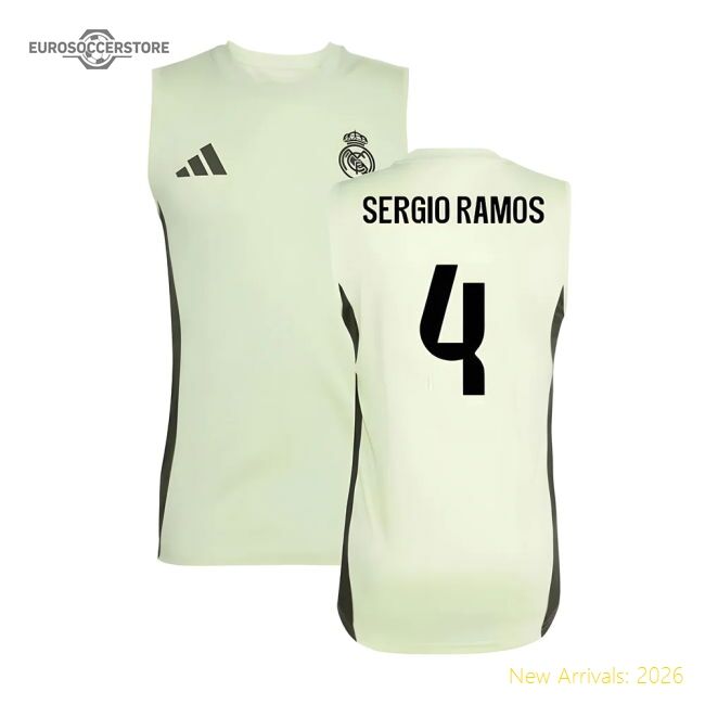 Real Madrid Sergio Ramos Premium Training Jersey Spanish Fabric
