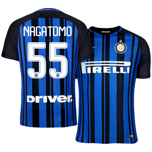 Inter Milan Home 20171855 Yuto Nagatomo Soccer Jersey Shirt -