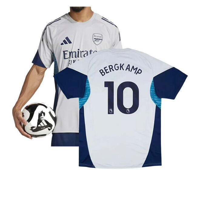 Arsenal Bergkamp #10 Authentic Design Loyal Fresh Look Fan Jersey L...