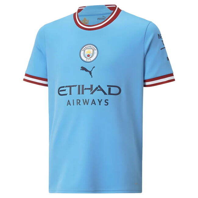 2022-2023 Man City Home Shirt (Kids) (HAALAND 9)