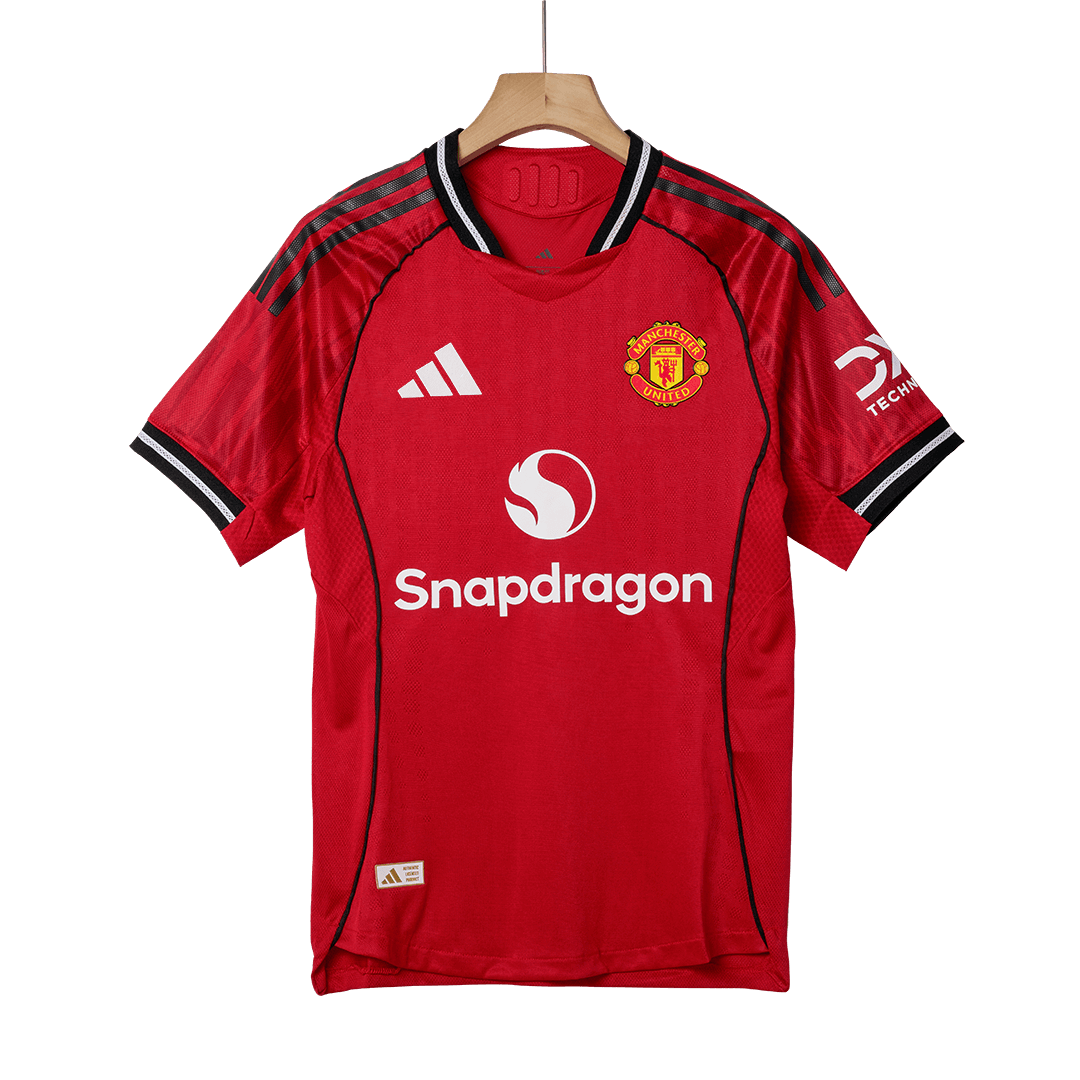 Manchester United Home Authentic Soccer Jersey 2025/26