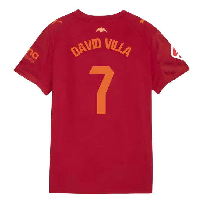 Valencia Soccer Club Fan Jersey - Adults Version (David Villa 7) (1)