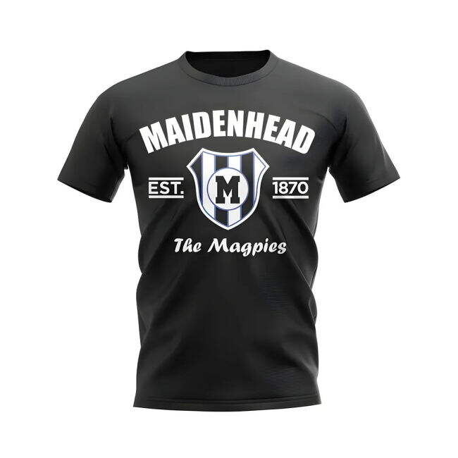 Maidenhead Established Football T-Shirt (Black)