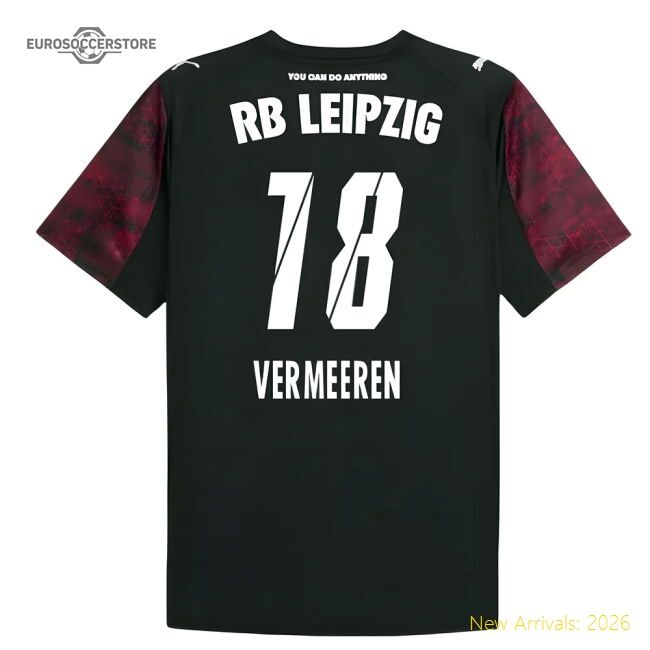Genuine 2025-2026 Red Bull Leipzig Third Shirt (Vermeeren 18)