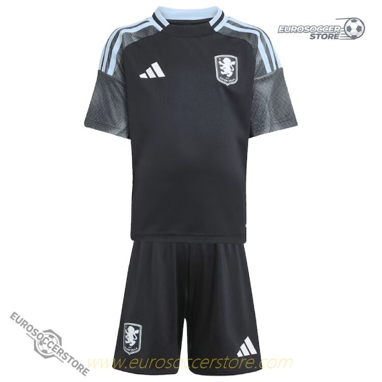 Aston Villa 25-26 Season Children's Away Football Jersey Kit