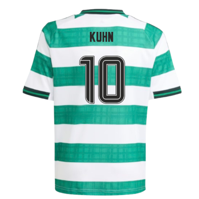 Green And White Hoops Kids Kuhn #10 Authentic Design Replica Modern...