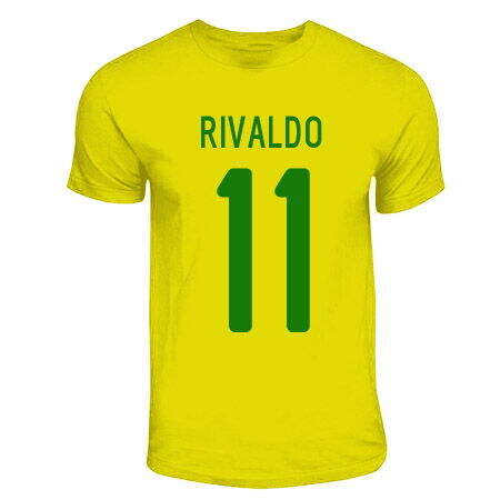 Performance Rivaldo Brazil Hero T-Shirt (Yellow) High World