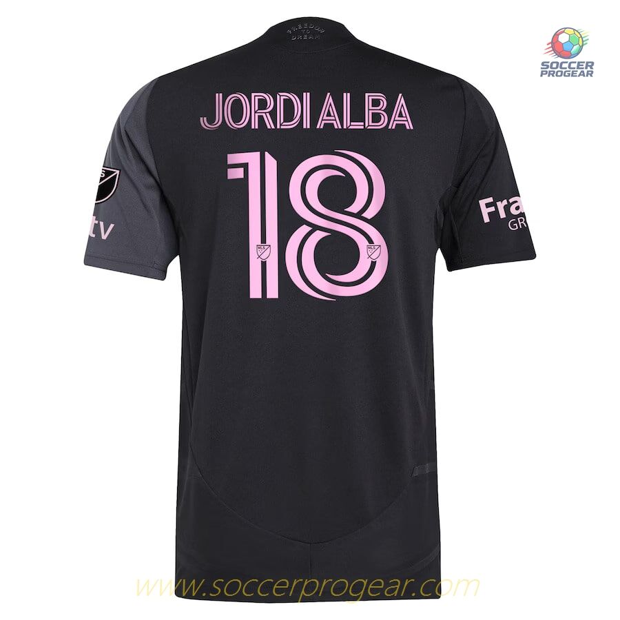 Inter Miami Away Match Football Jersey 2025 Jordi Alba