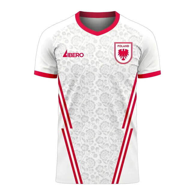 New Breathable Poland Home Team Kit