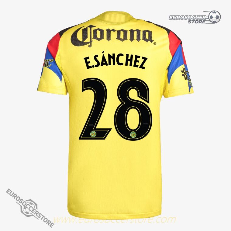 Club América 25-26 Home Jersey E.SÁNCHEZ 28 (Player Version)