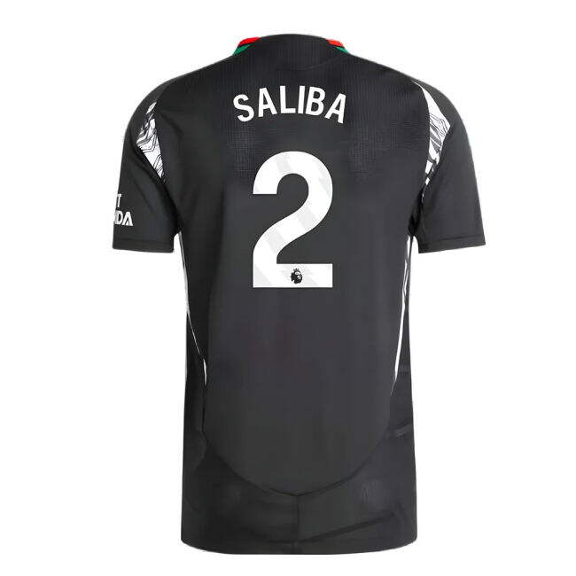 2024-2025 Arsenal Authentic Away Shirt (Saliba 2) - official style