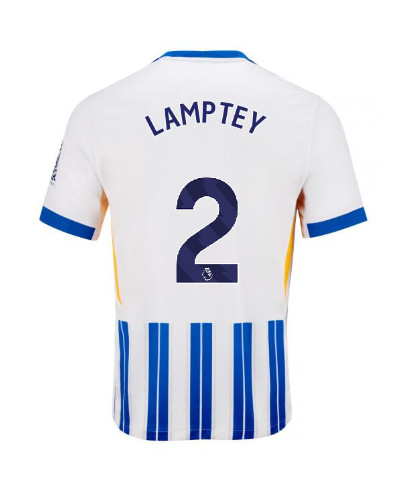 LAMPTEY 2 Brighton Hove Albion Home Jersey for the 24-25 season