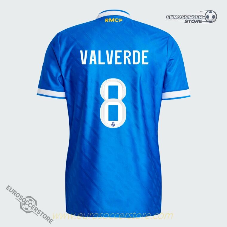 Real Madrid 25-26 Third Jersey (Player Version) featuring VALVERDE 8