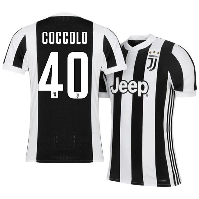 Juventus Home 201718 Luca Coccolo 40 Soccer Jersey Shirt - Official