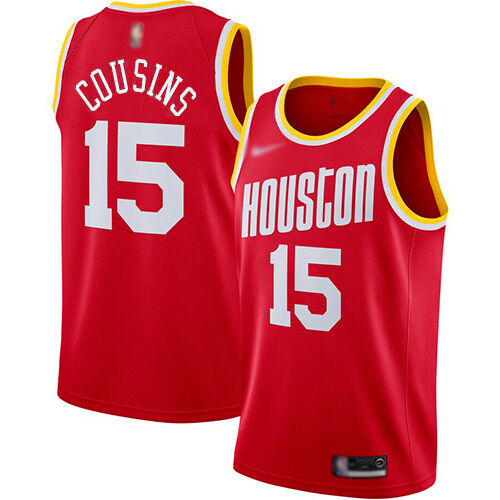 Nike Houston Rockets #15 DeMarcus Cousins Red Youth NBA Swingman Hardwood Classics Jersey Youth
