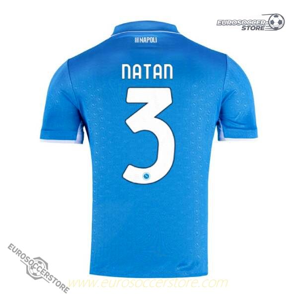 Napoli's 24-25 Home Jersey Featuring Natan with Number 3