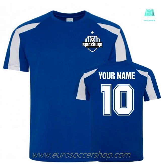 Your Name Blackburn Rovers Sports Training Jersey (Blue)