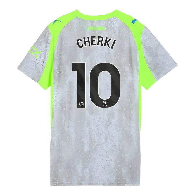 2025-20 Man City Third Football Jersey Cherki Printing M Women S