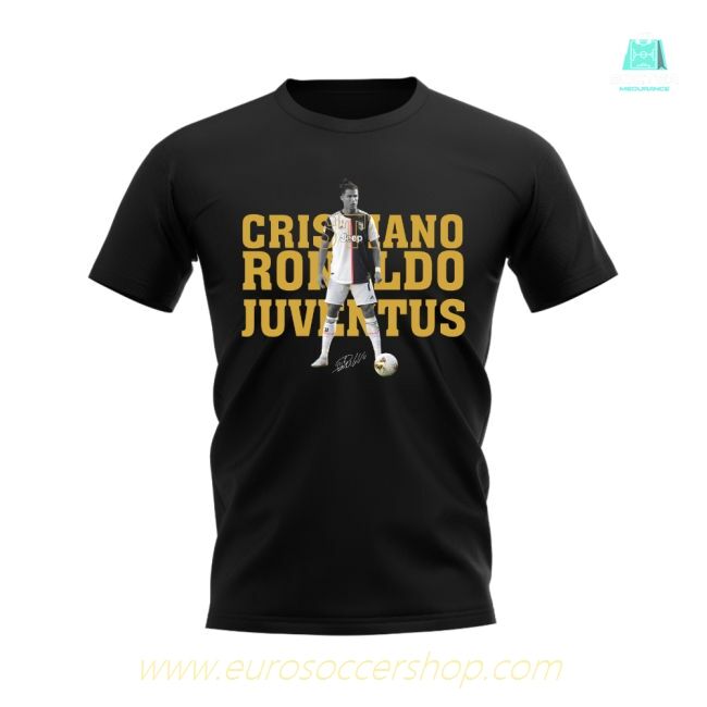 Cristiano Ronaldo Juventus Player Tee (Black)