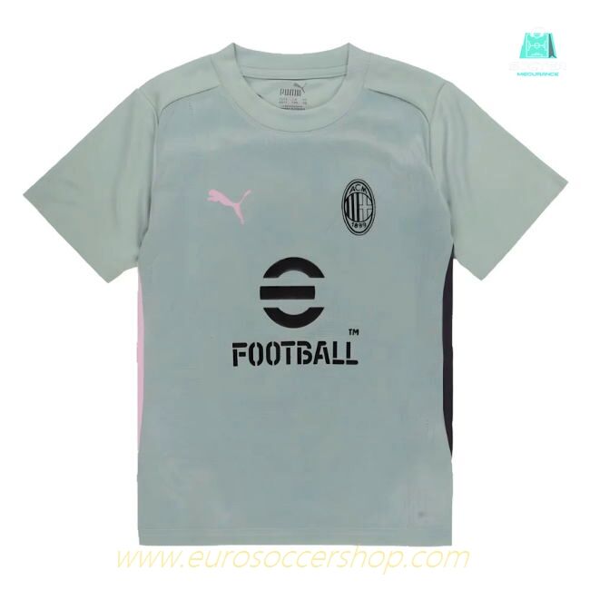2024-2025 AC Milan Training Shirt (Green Fog) - Kids
