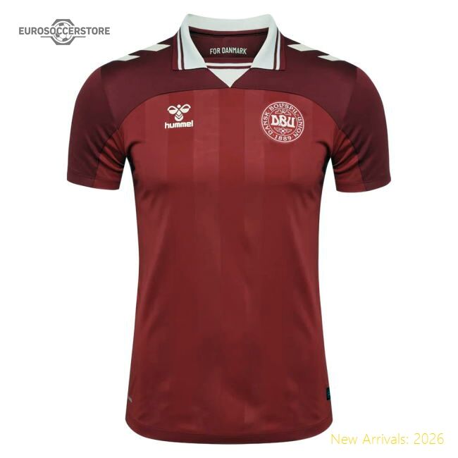 Top Denmark 2025-2026 Official Home Jersey Moisture-management