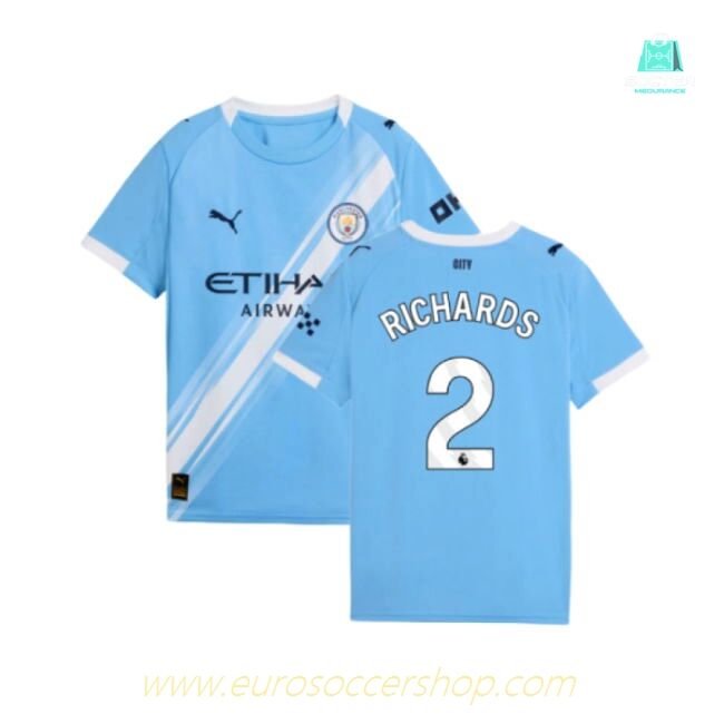 2025-2026 Man City Home Shirt (Kids) (Richards 2)