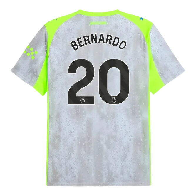 Man City EPL Team Sleek Third Game Jersey (Bernardo 20)