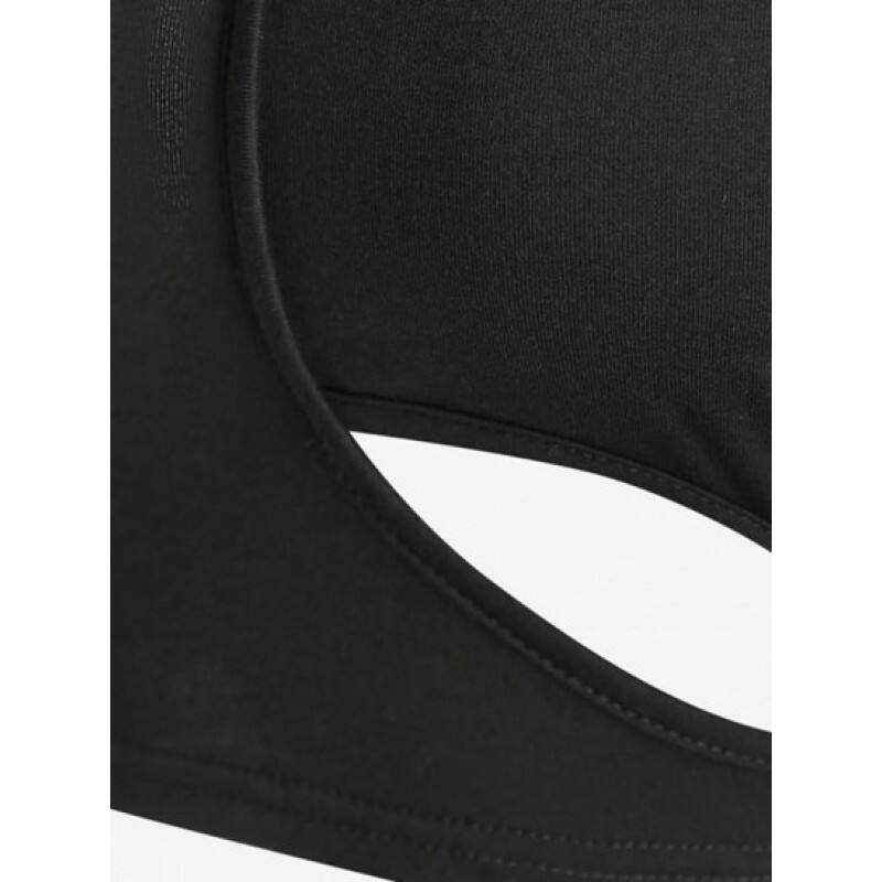 Cut Out Crop T Shirt PP8114