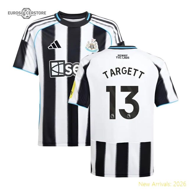 Authentic 2025-2026 Newcastle Home Shirt (kids) (targett 13)