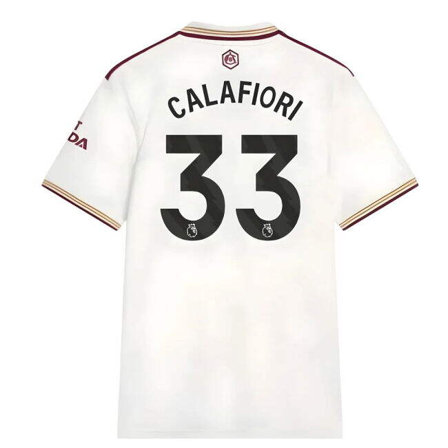 Arsenal Soccer Club Trendy Third Football Shirt (Calafiori 33)