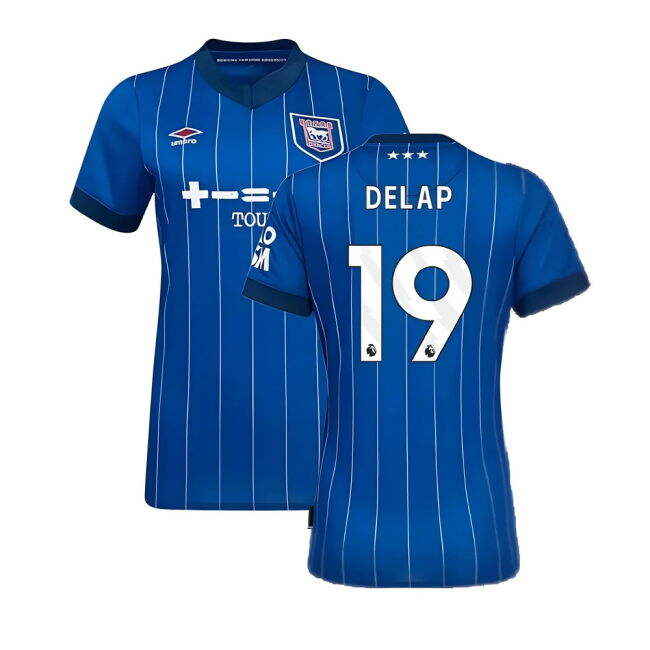Fashionable 2024-2025 Ipswich Town Home Shirt (Womens) (Delap 19) f...