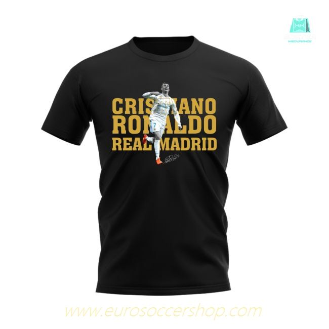 Cristiano Ronaldo Real Madrid Player Tee (Black)